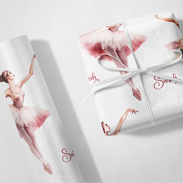 Personalised Ballerina Wrapping Paper