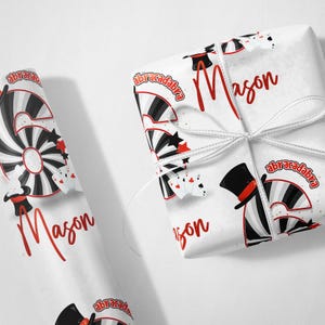 Personalisierte Magier Magier Luxus Geschenkpapier Geschenkverpackung