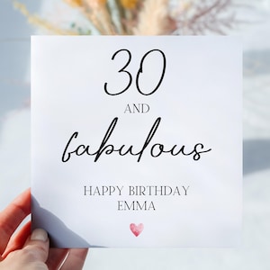 Personalised 21st 30th 40th 50th 60th Birthday Card For Daughter Sister Friend