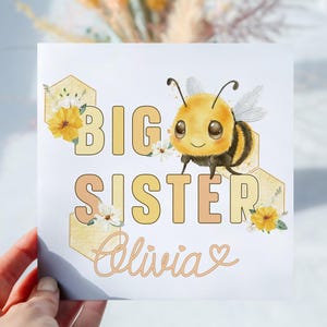 Personalisierte Karte für die Schwester