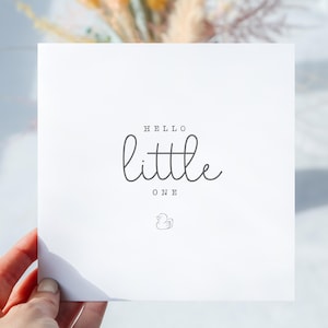 Carte personnalisée simple de félicitations pour bébé