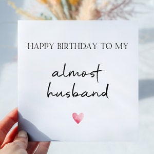 Carte personnalisée joyeux anniversaire futur mari