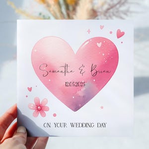 Personalisierte paar Karte Hochzeit Tageskarte Bräutigam Bräutigam Braut Braut Bräutigam Braut