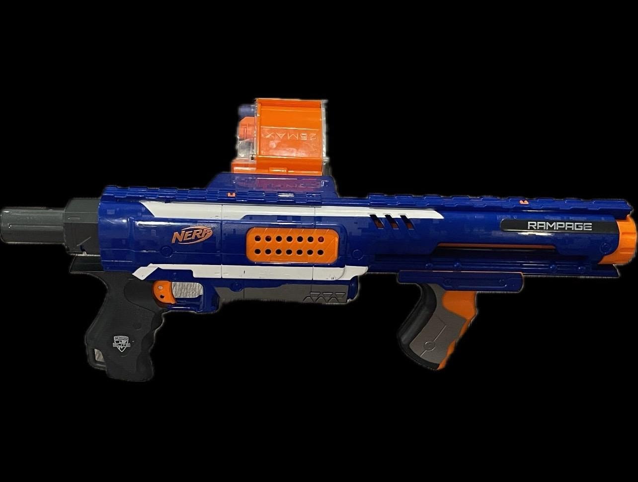 NERF Rampage N-strike Elite Toy Blaster With 25 Dart Drum Slam - Main Image