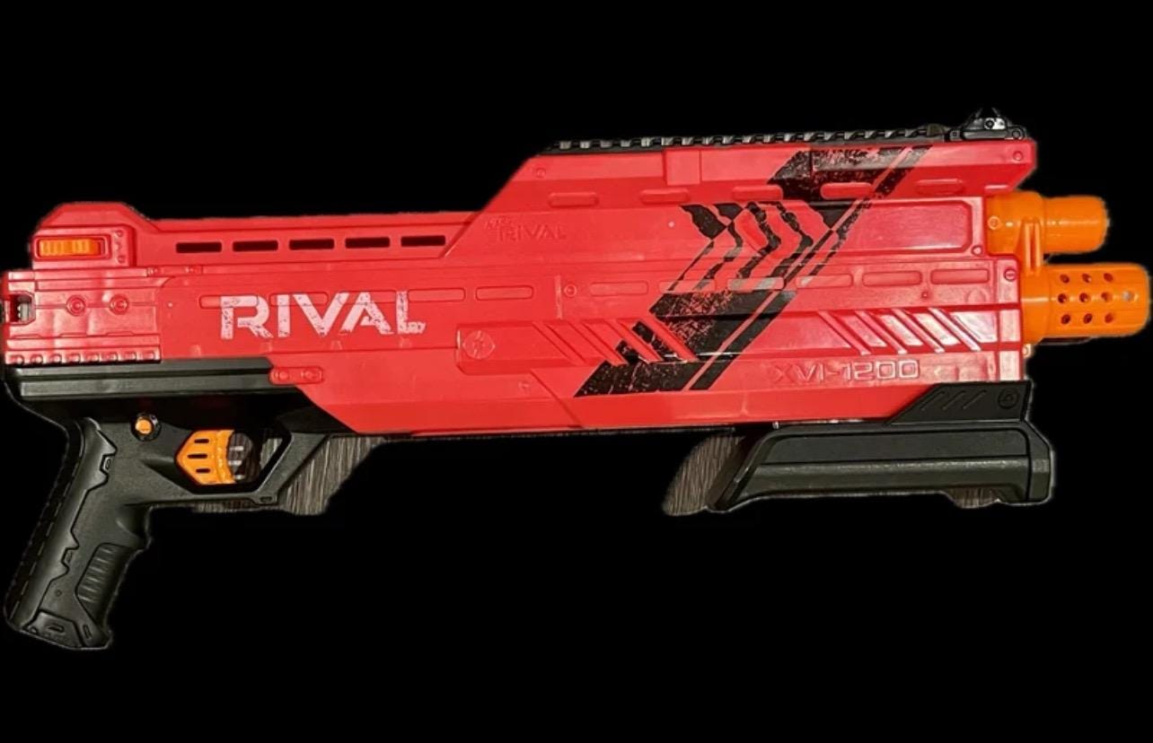 トイガン NERF RIVAL XVI-1200 Nerf Rival Atlas XVI-1200 Blaster (Red) - Walmart.com