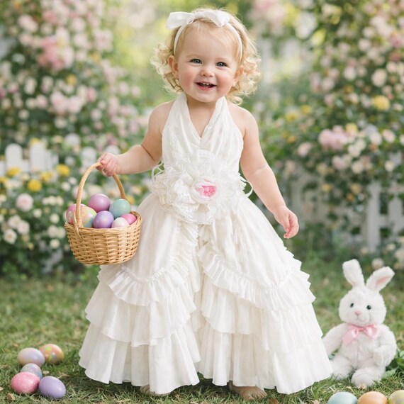 Trish Scully NWOT 2T Toddler Girls Easter White Dress Flower Girl Princess  Cinderella - Etsy
