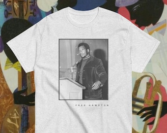 Maglietta Fred Hampton / Fred Hampton / Arte / Stampa / Maglietta unisex / Mese della storia nera / Potere nero / Real Rap Tee / Pan African