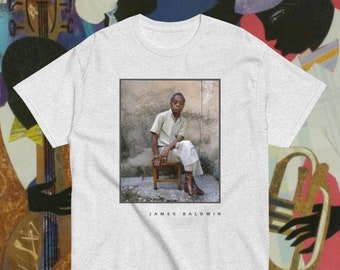 Camiseta James Baldwin / James Baldwin / Arte / Impresión / Camiseta unisex / Mes de la Historia Negra / Black Power / Real Rap Tee / Panafricano