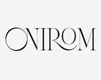 Onirom Modern Ligature Serif Font - Stylish Wedding & Branding Font