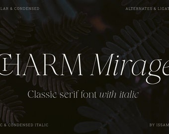 CHARM Mirage Serif Font: Classic Ligatures, Modern Branding