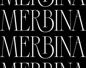 Merbina: Modern Ligature Serif Font for Branding