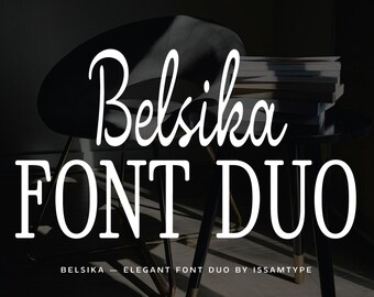 Belsika — Serif & Script Font Duo | Elegant Branding Font