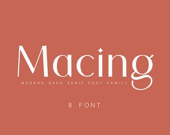Macing Modern Sans-Serif Font | Elegant Branding Font