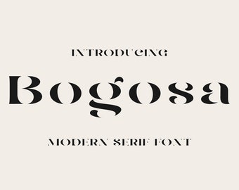 Bogosa - Modern Serif Font for Branding