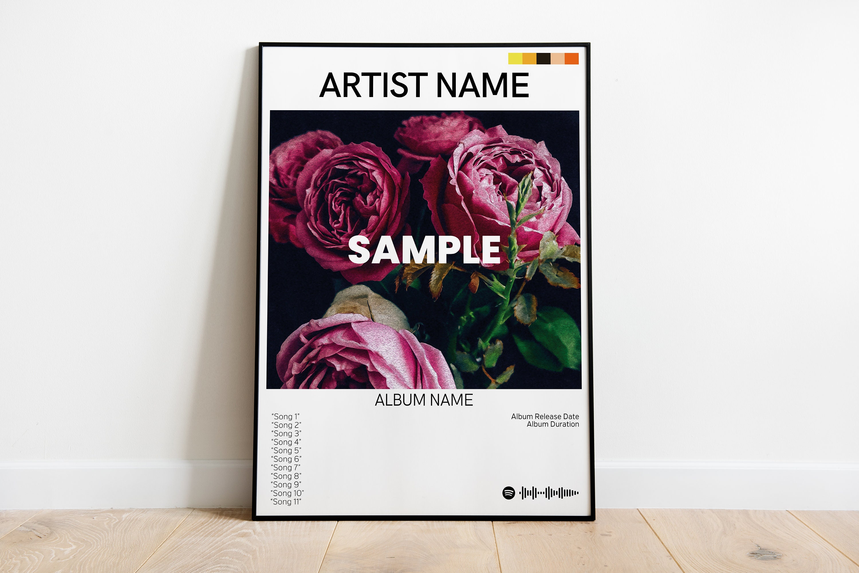 Personalized Album Print, Custom Album Poster, Choose Your Own Album Poster