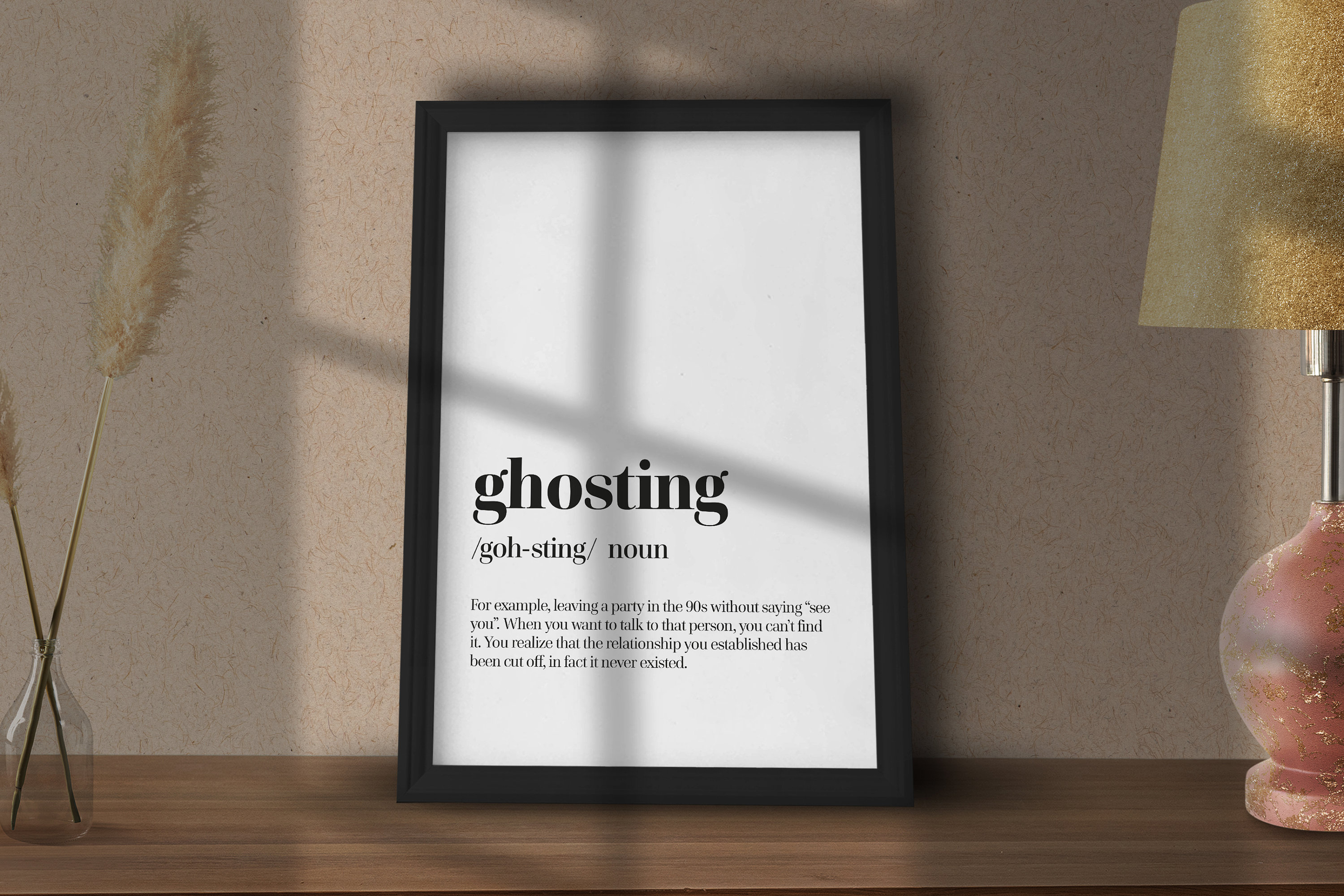 Ghosting Definition Poster High Quality Definition Prints Etsy UK