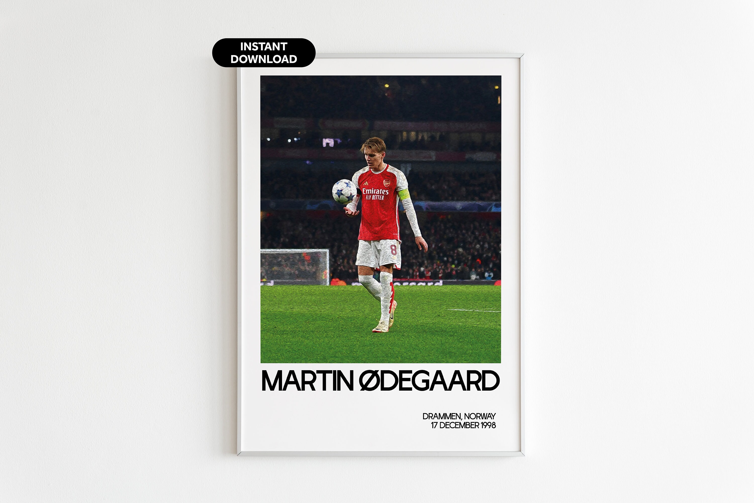 Arsenal Set of 6 Poster - Saka Odegaard Trossard Havertz Rice Gabriel ...