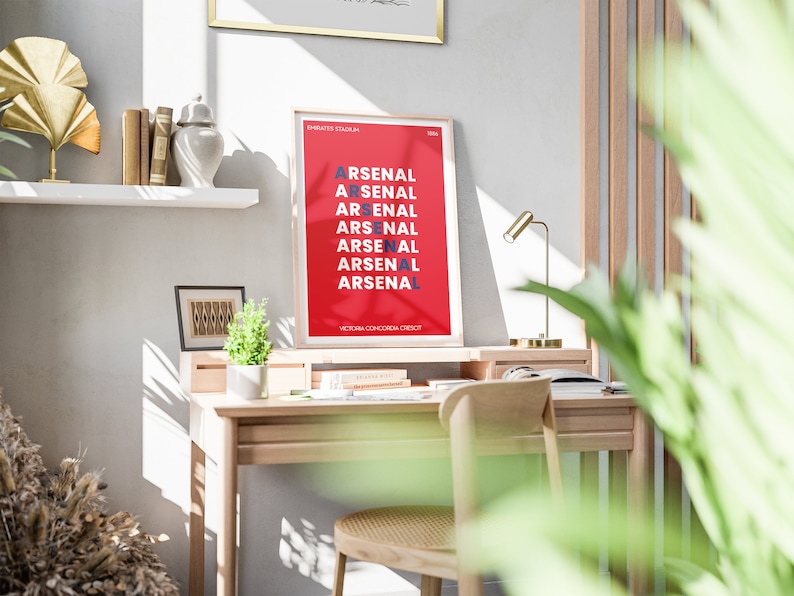 Arsenal Poster Sports Office Art - Arsenal Poster Instant Download ...