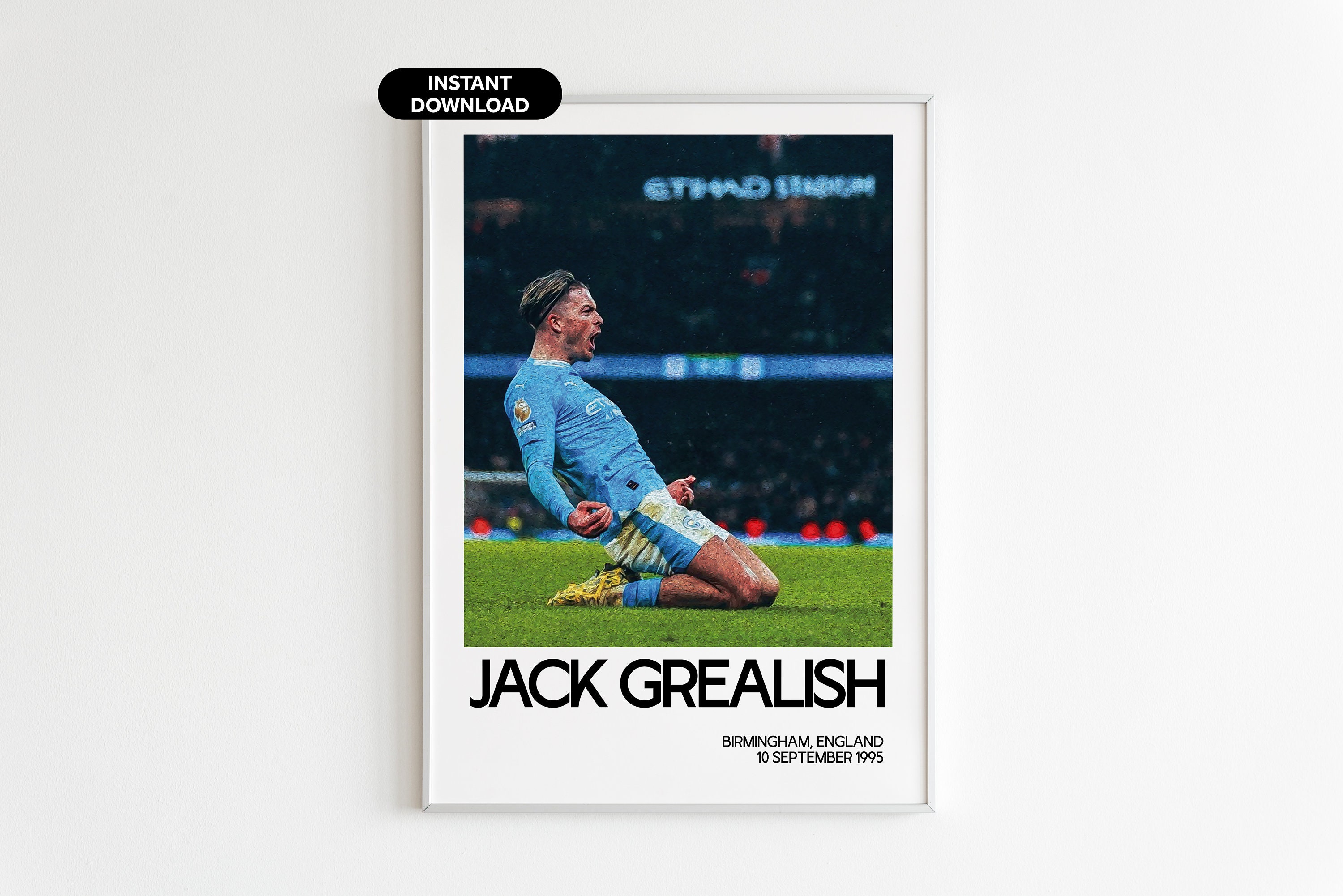 Tortendekoration Fußball-Spieler Jack Grealish – Oblatenbild 20x30 Cm, Glutenfrei