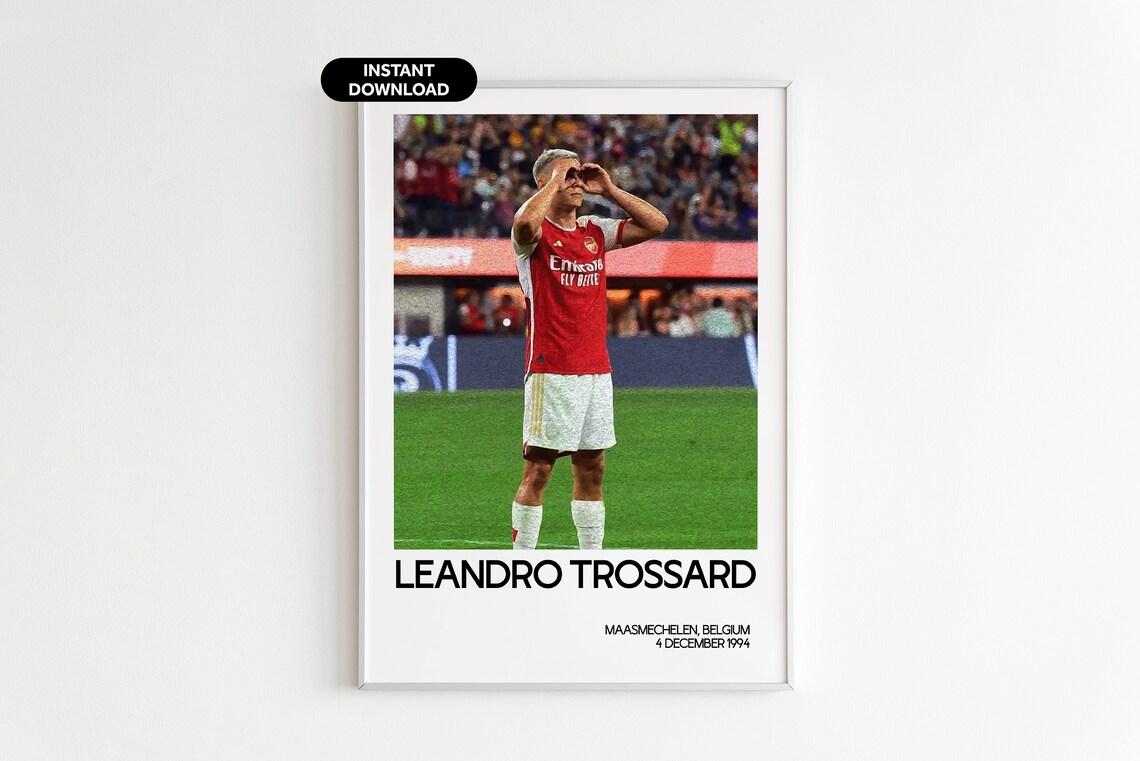 Arsenal Set of 6 Poster - Saka Odegaard Trossard Havertz Rice Gabriel ...