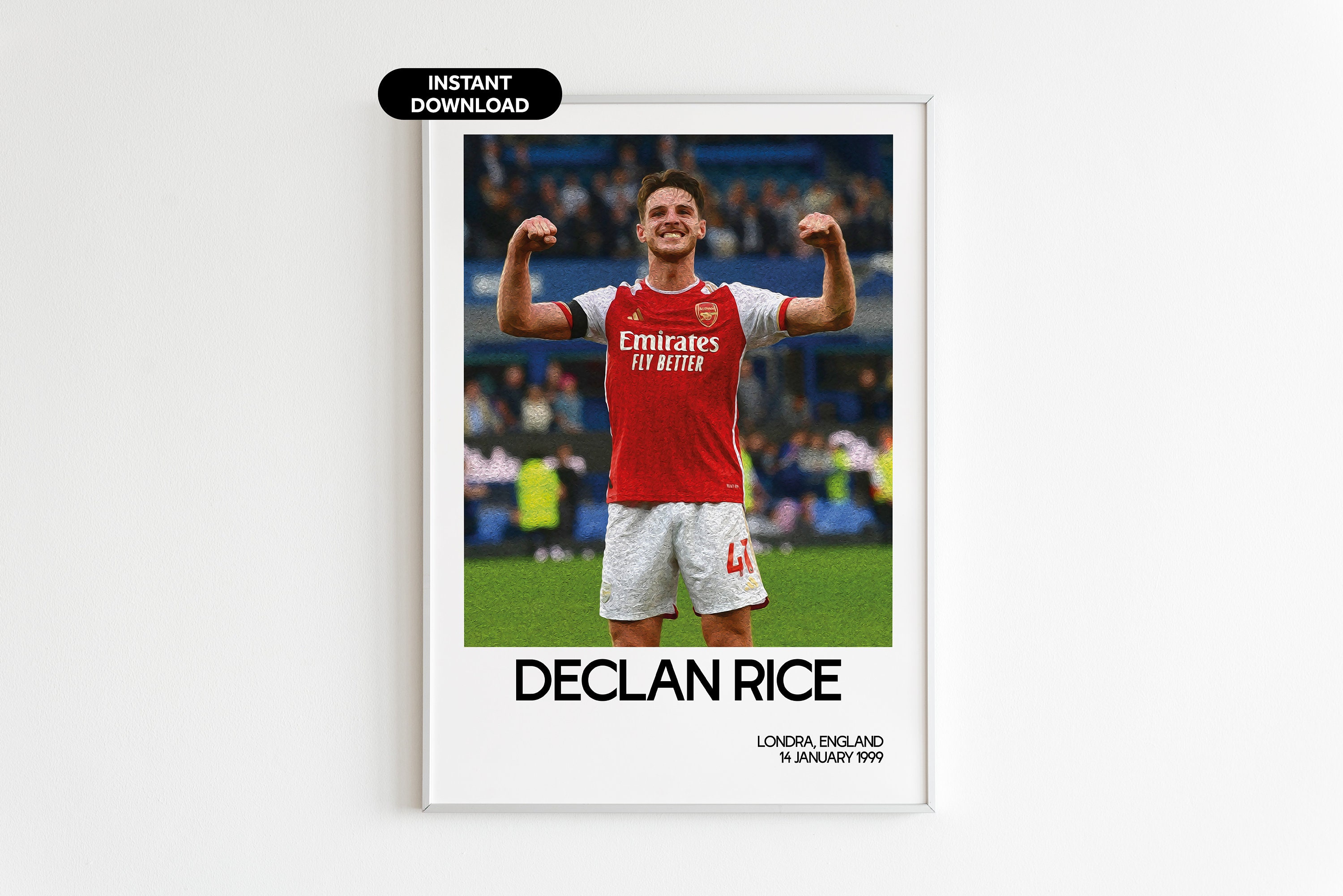 Arsenal Set of 6 Poster - Saka Odegaard Trossard Havertz Rice Gabriel ...