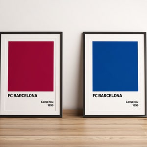 Football Poster, Football Digital Poster, Barcelona Digital Poster, Printable Poster, FC Barcelona Print Poster, FC Barcelona Poster