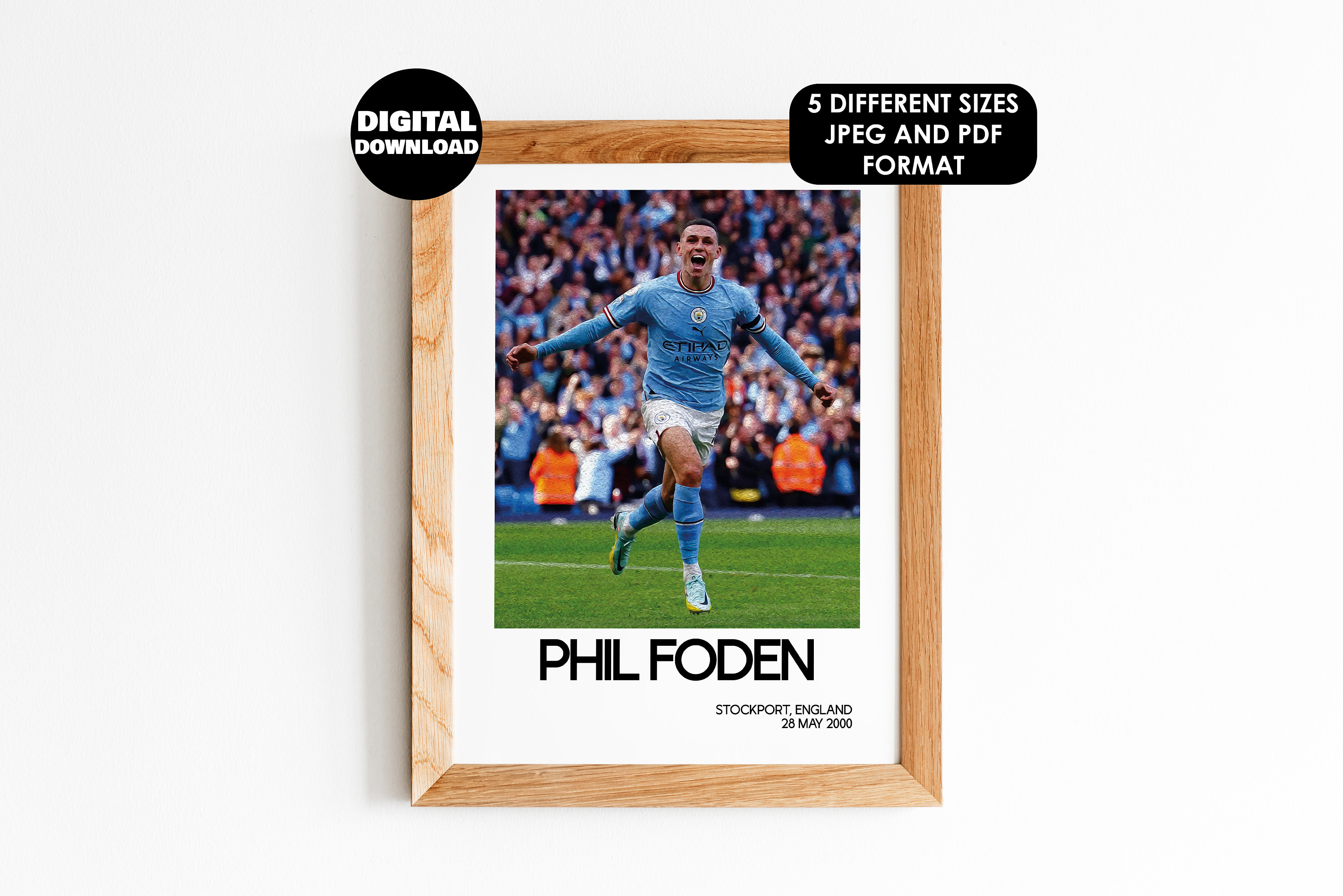 2019 まるっこい Panini Stickers EPL Phil Foden サッカー