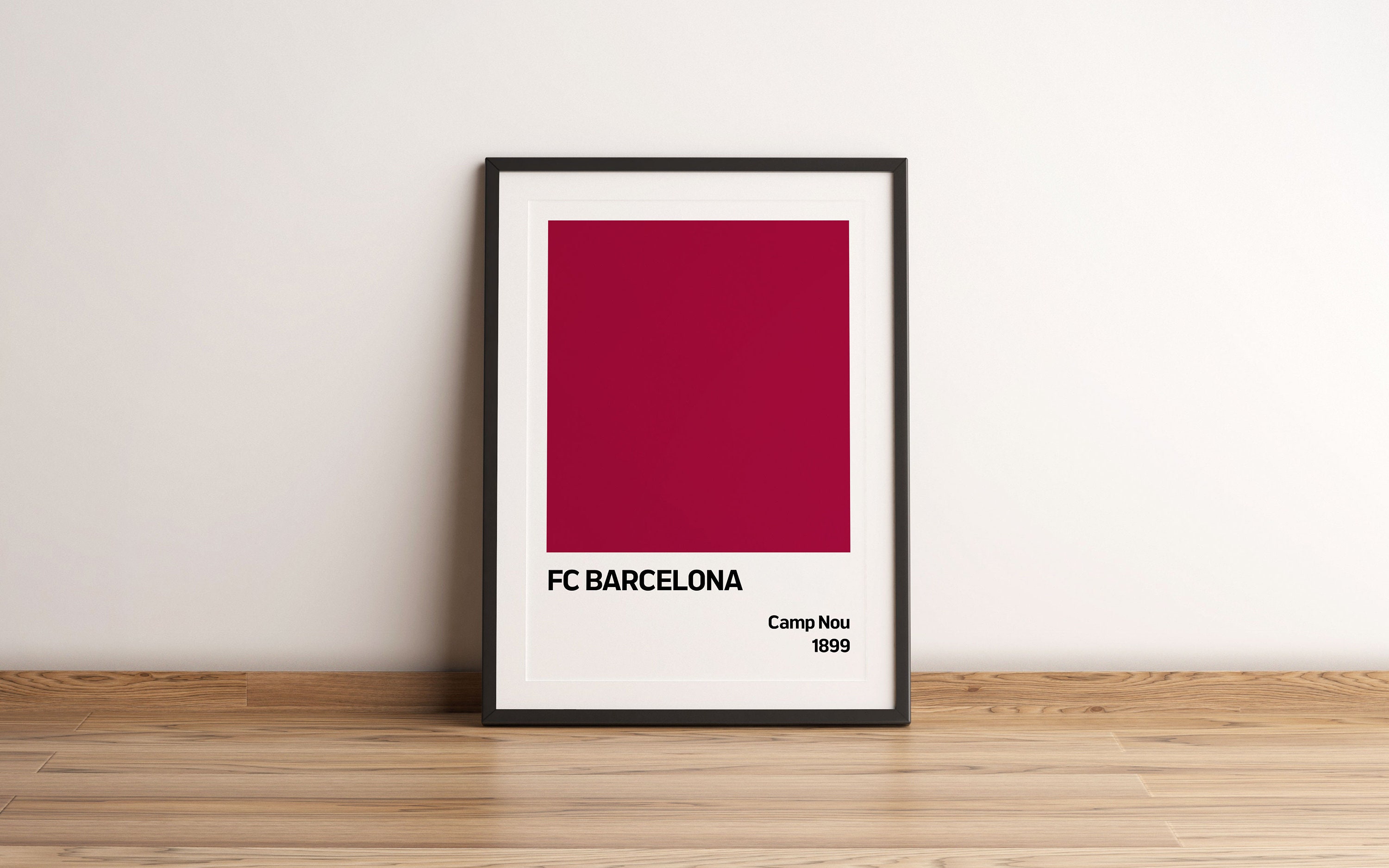 Football Poster, Football Digital Poster, Barcelona Digital Poster