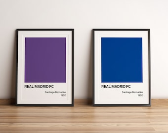 Football Poster, Football Digital Poster, Real Madrid Digital Poster, Printable Poster, Real Madrid Print Poster, Real Madrid FC Poster