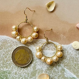 Pearl earrings freshwater