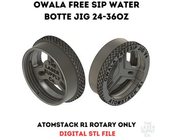 Atomstack R1 Dreh Owala Frei Schluck 16, 24, 32, 40oz Wasserflasche Jig Schnellwechsel nur DIGITAL STL-DATEI