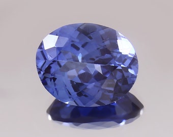 Blue Sapphire Flawless Ceylon Blue Sapphire Loose Gemstone Loose Sapphire For Jewelry Making, 11x8.8x5.5 MM 5.00 Cts TREATED GEM