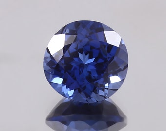 Blue Sapphire Flawless Ceylon Blue Sapphire Loose Gemstone Loose Sapphire For Jewelry Making, 9x9x6.3 MM 4.00 Cts TREATED GEM