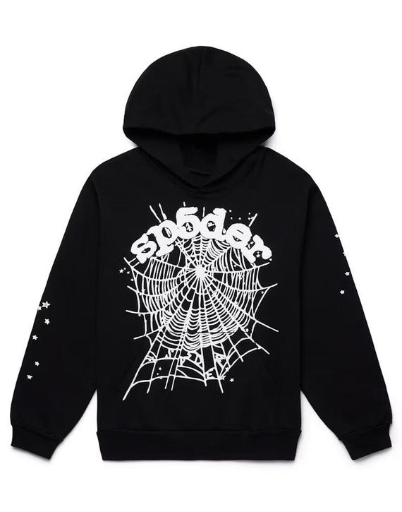 Sp5der OG Web Hoodie - Black - Etsy