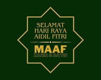 Selamat Hari Raya Puasa Aidil Fitri