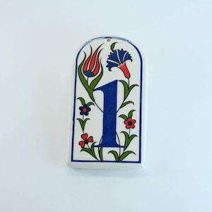 Ceramic Address Numbers, Ceramic House Numbers, Ceramic Tile, Large House Numbers, Sign Numbers, Realtor Gift, Door Numbers, Hotel number,