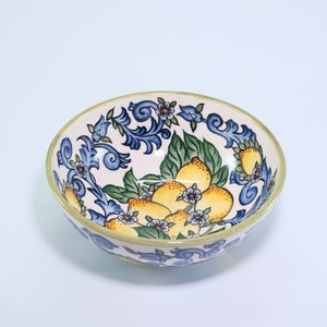 Handmade Amalfi Ceramic Salad Bowl: Italian Pottery Serving Dish