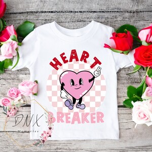 Heart Breaker Valentine Shirt, Valentine Heart Shirt for Toddler Kids, Cute Valentine Shirt, Kids Valentine Shirt