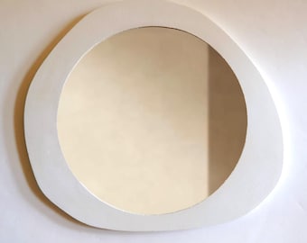 IKEA YPPERLIG White Metal Wall Mirror Design by HAY From 2017 - Etsy