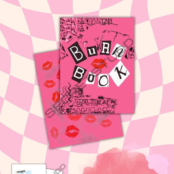 Burn Book Mean Girls Custom Colour Printable Prop SVG PNG