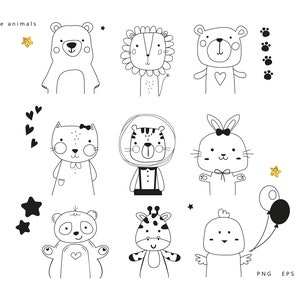 File plotter corpo animale - Cricut - SVG EPS PNG - File di taglio laser vinile Silhouette - Clipart animali - File di taglio