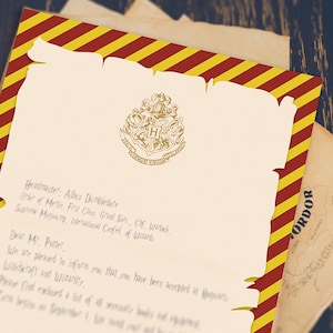 Wizard Acceptance Letter Template: Printable Witchcraft School Stationery (Digital Download)