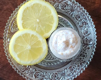 Exfoliante de sebo y azúcar con limón