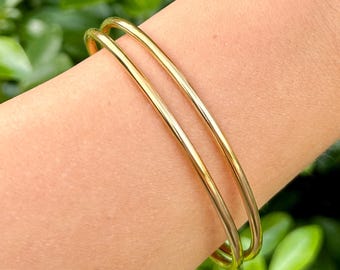 Waterproof Gold Bracelet, Tarnish Free Bangle Bracelet, Everyday Bracelet, Bangle Bracelet, Cuff Bracelet, Gold Jewellery, Hypoallergenic