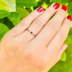 Sterling Silver Stacking Rings, Birthstone Stackable Rings, Thin Ring, Minimalist Stackable Ring, Design your Own Stacking Rings Set, Dainty
