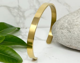 Waterproof Gold Bracelet, Tarnish Free Bangle Bracelet, Everyday Bracelet, Bangle Bracelet, Cuff Bracelet, Gold Jewellery, Hypoallergenic