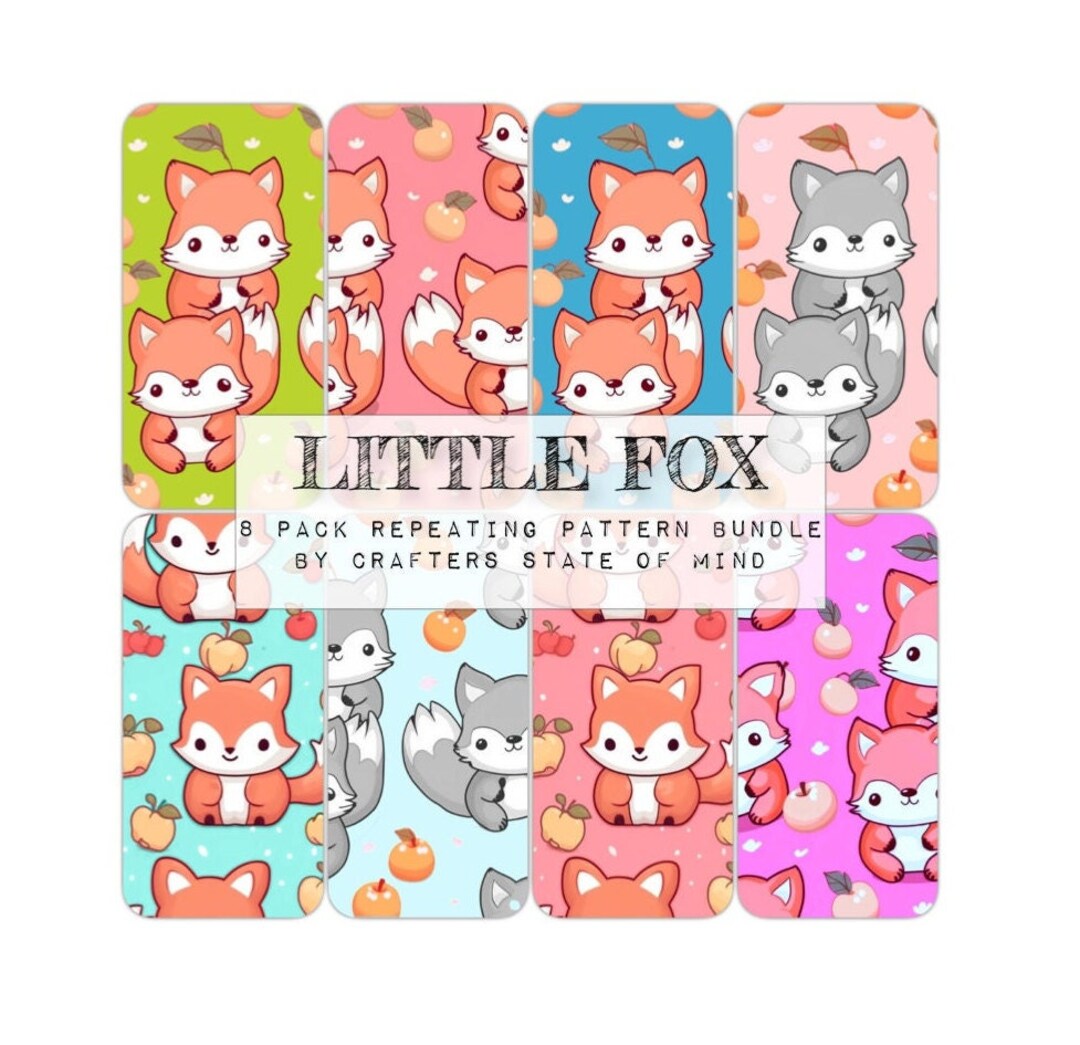 8 Seamless Pattern Pack Bundle | for Craft Paper, Fabric, Textile ...