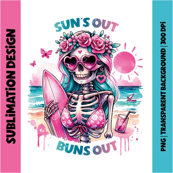 Snarky Skeleton PNG Funny Pastel Goth Clipart Cute Trendy Skull Tote Bag T-Shirt Sublimation Design Sarcastic Summer Beach Downloadable PNG