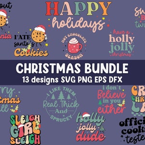 13 Christmas Sublimation Bundle SVG | Christmas svg png eps dfx | Winter vibes png | Christmas sign svg | Winter svg | Merry Christmas svg