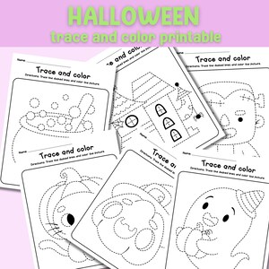 Halloween Busy Book Printable | Toddler Learning Book | Halloween Coloring Book | Kids Activity Worksheets | Fall Autumn Printables